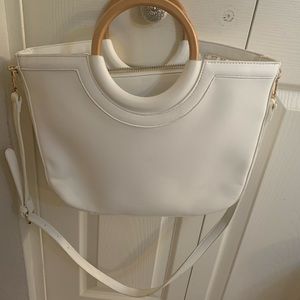 Francesca’s Boutique white purse with removable insert. Brand new with tag!